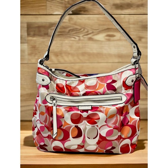 Coach F23957 Daisy Kaleidoscope Print Convertible Hobo - Picture 1 of 10